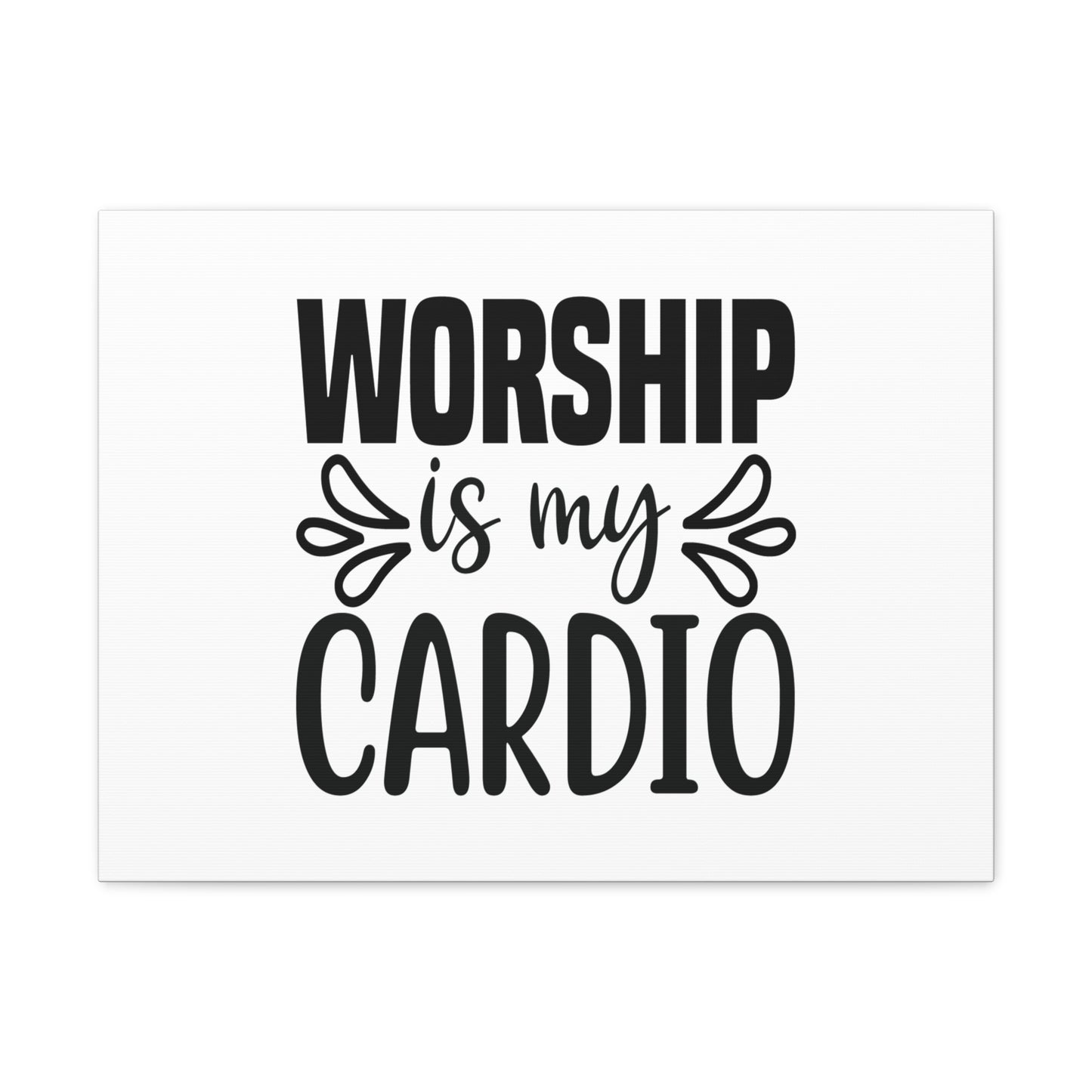 Worship Is My Cardio John 4:24 Christian Wall Art Bible Verse Print Ready to Hang