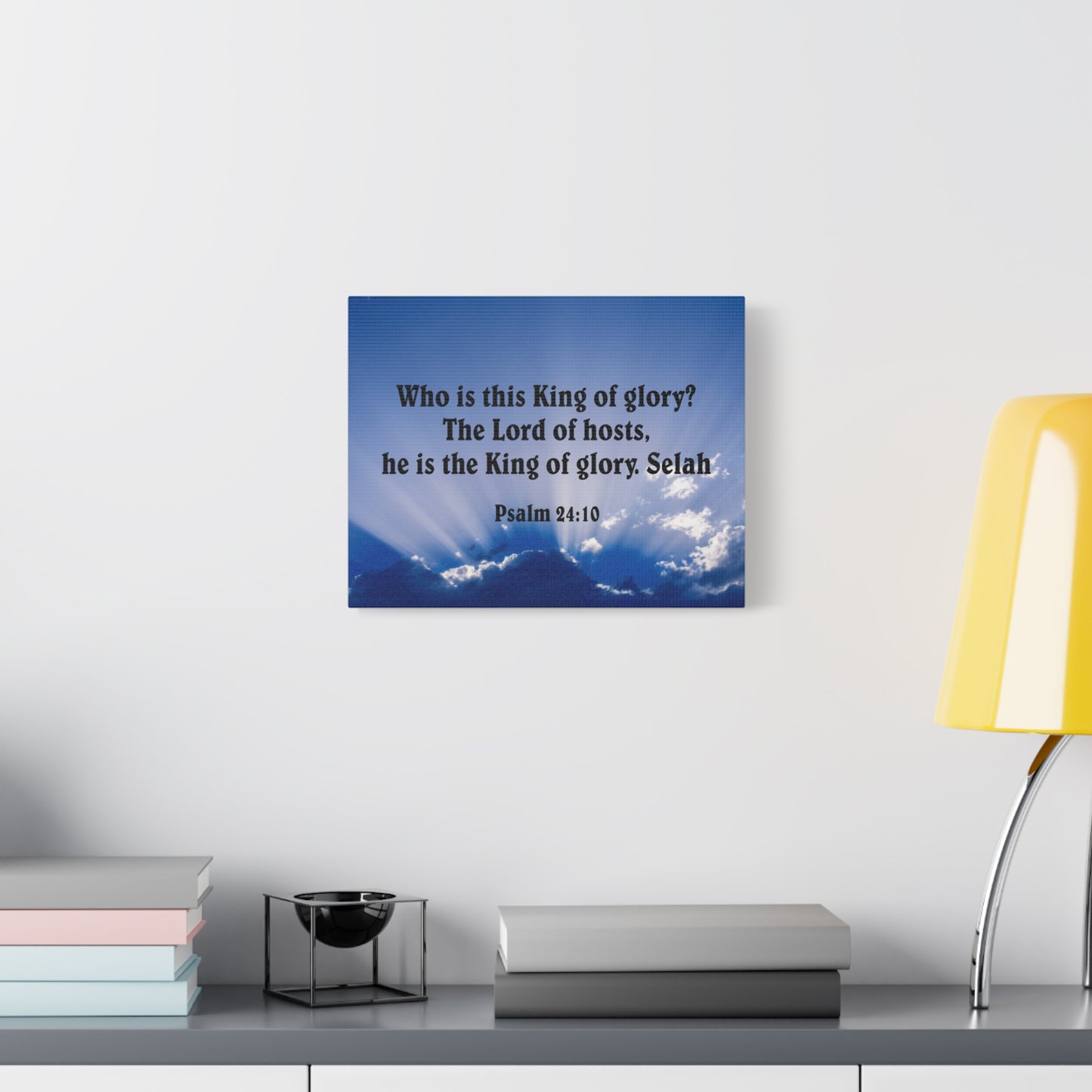 Bible Verse Canvas The Lord of Hosts Psalm 24:10 Christian Home Decor Scripture Art