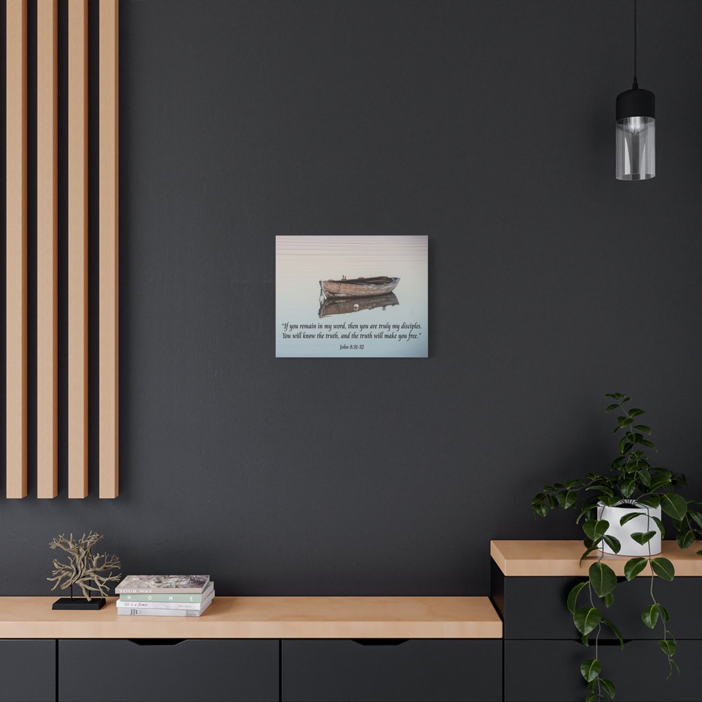 Scripture Walls John 8:31-32 Truth Will Make You Free Bible Verse Canvas Christian Wall Art Ready to Hang Unframed