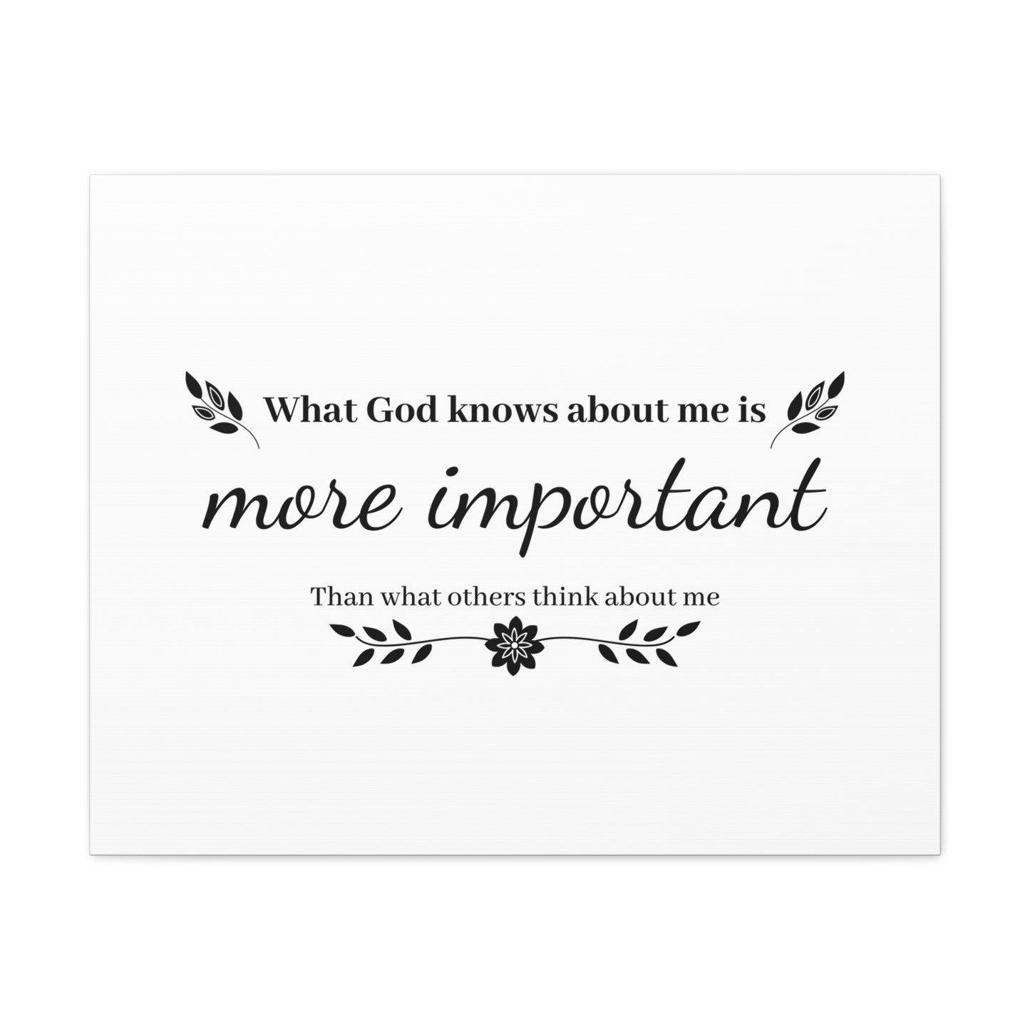 What God Knows About Me Is More Important Jeremiah 29:11 Christian Wall Art Bible Verse Print Ready to Hang