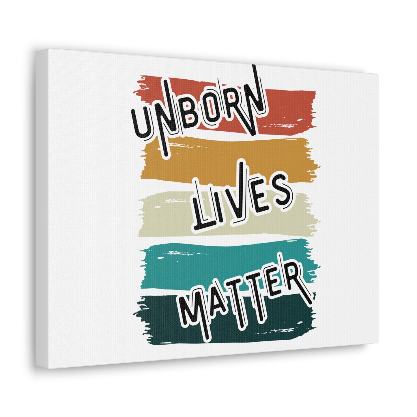 Unborn Lives Matter Psalm 127:3 Rainbow Bible Verse Canvas Christian Wall Art Ready to Hang