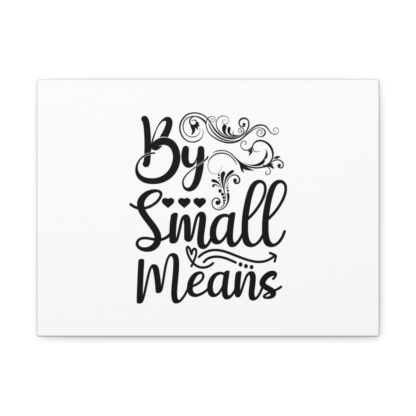 By Small Means Luke 16:10 Hearts Christian Wall Art Bible Verse Print Ready to Hang