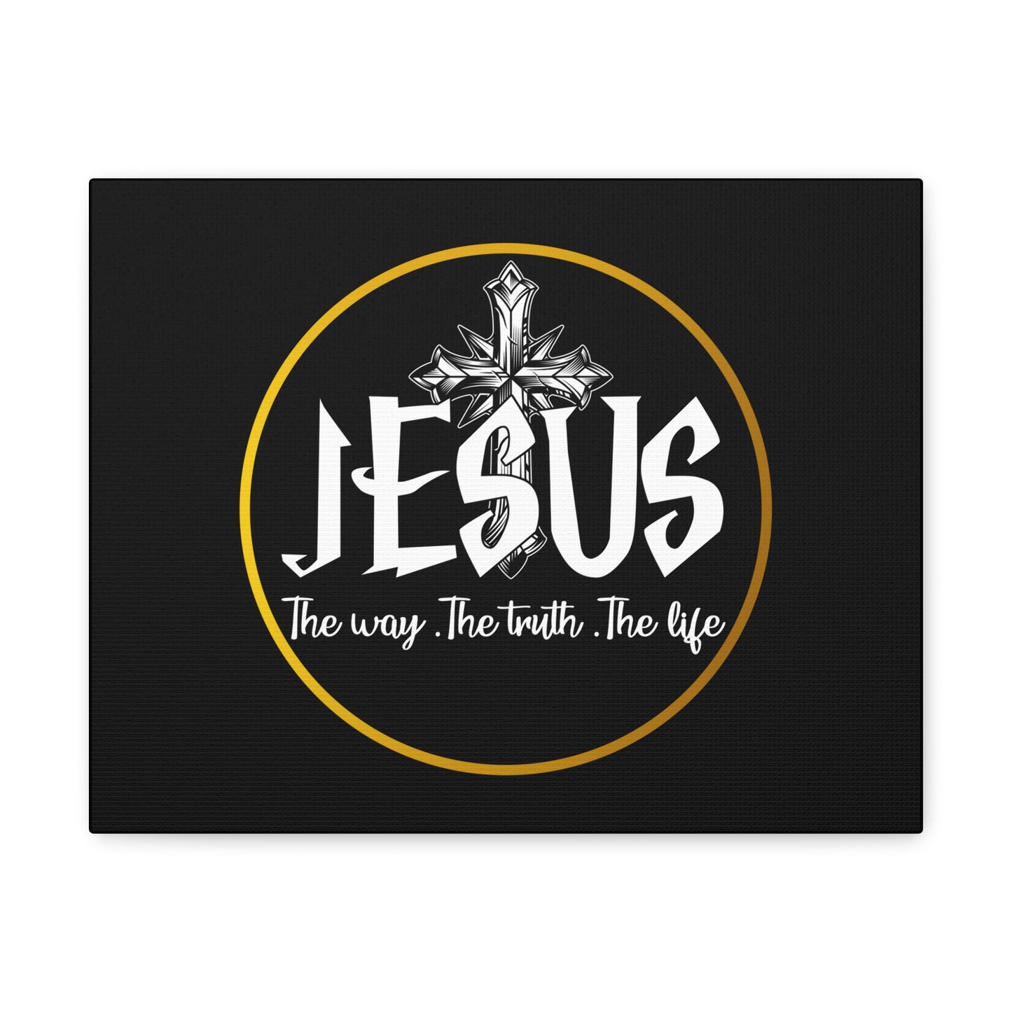 The Way, The Truth, The Life John 14:6 Black Christian Wall Art Bible Verse Print Ready to Hang