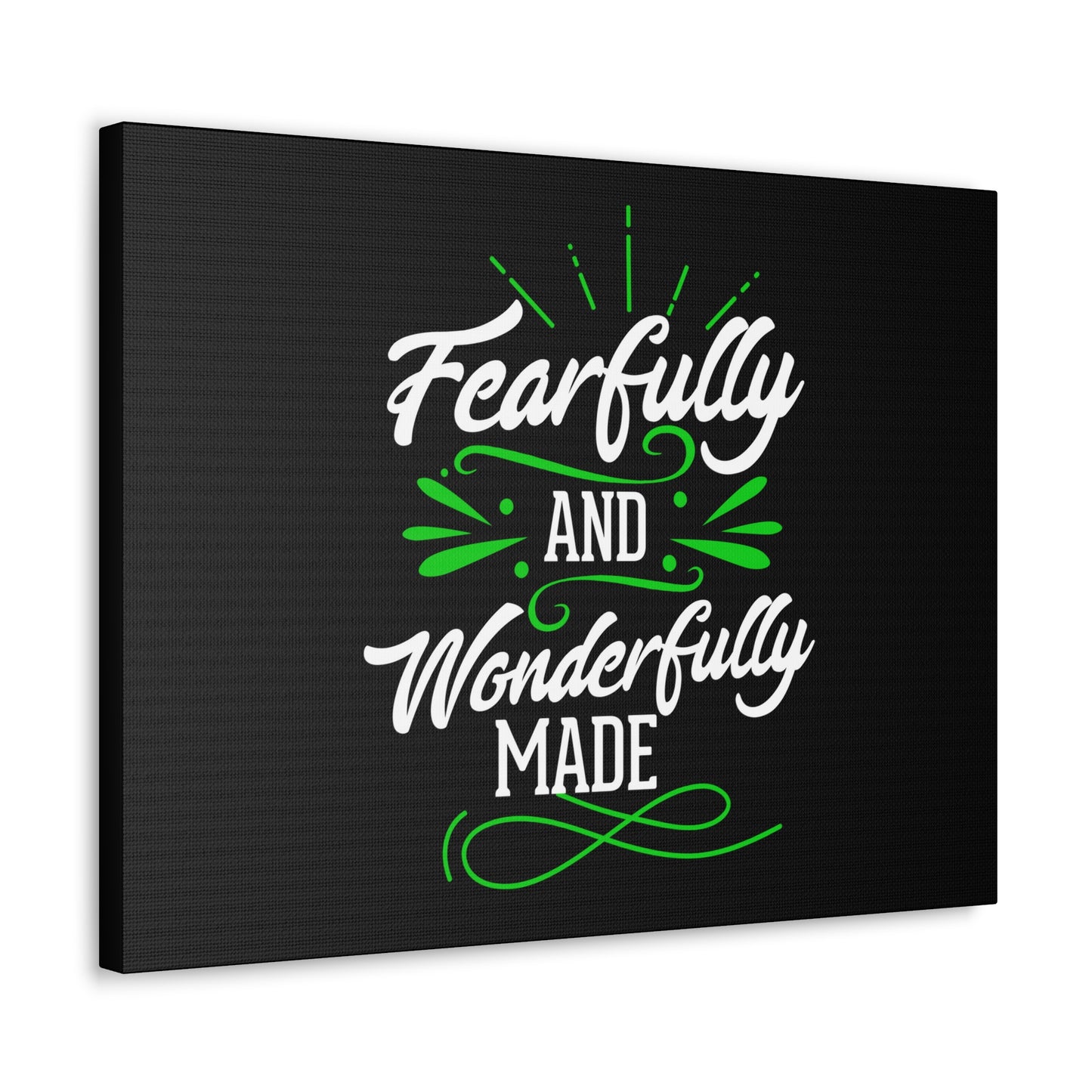Wonderfully Made Psalm 139:14 Christian Wall Art Print Ready to Hang