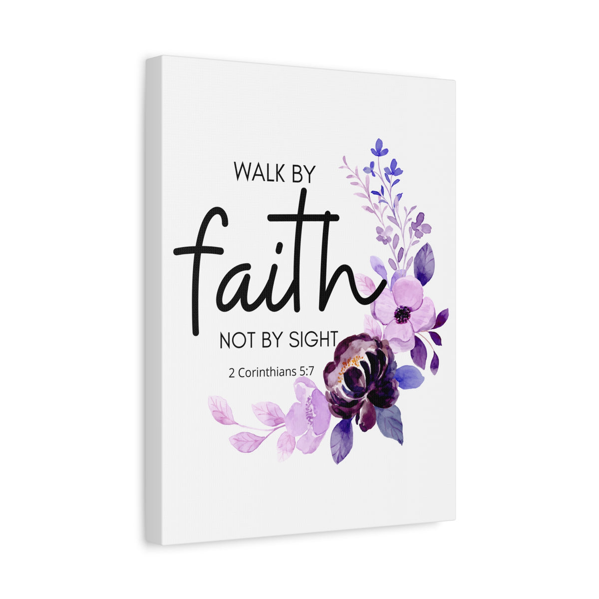 Scripture Walls Walk by Faith 2 Corinthians 5:7 Bible Verse Canvas Christian Wall Art Ready to Hang Unframed
