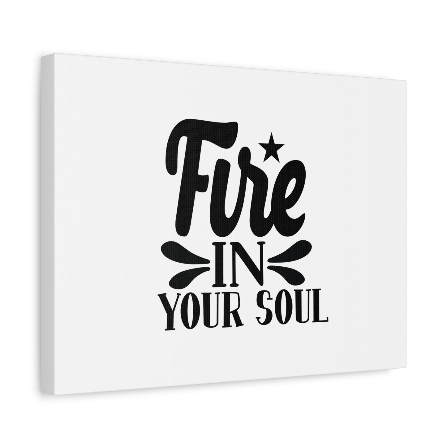 Scripture Canvas Fire In Your Soul Psalm 39:3 Christian Wall Art Bible Verse Print Ready to Hang