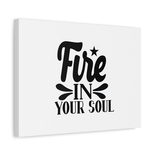 Scripture Canvas Fire In Your Soul Psalm 39:3 Christian Wall Art Bible Verse Print Ready to Hang