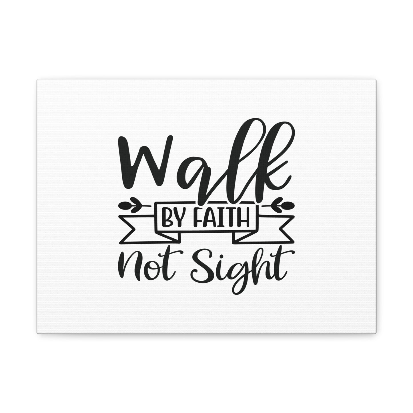 Walk By Faith 2 Corinthians 5:7 Banner Christian Wall Art Bible Verse Print Ready to Hang