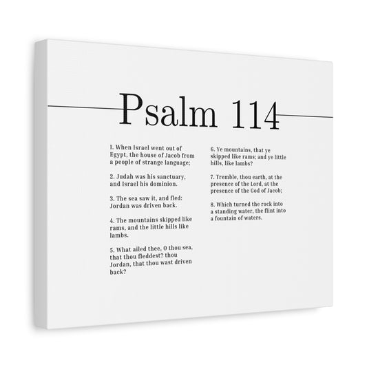 Scripture Canvas Presence Of The Lord Psalm 114 Christian Wall Art Bible Verse Print Ready to Hang