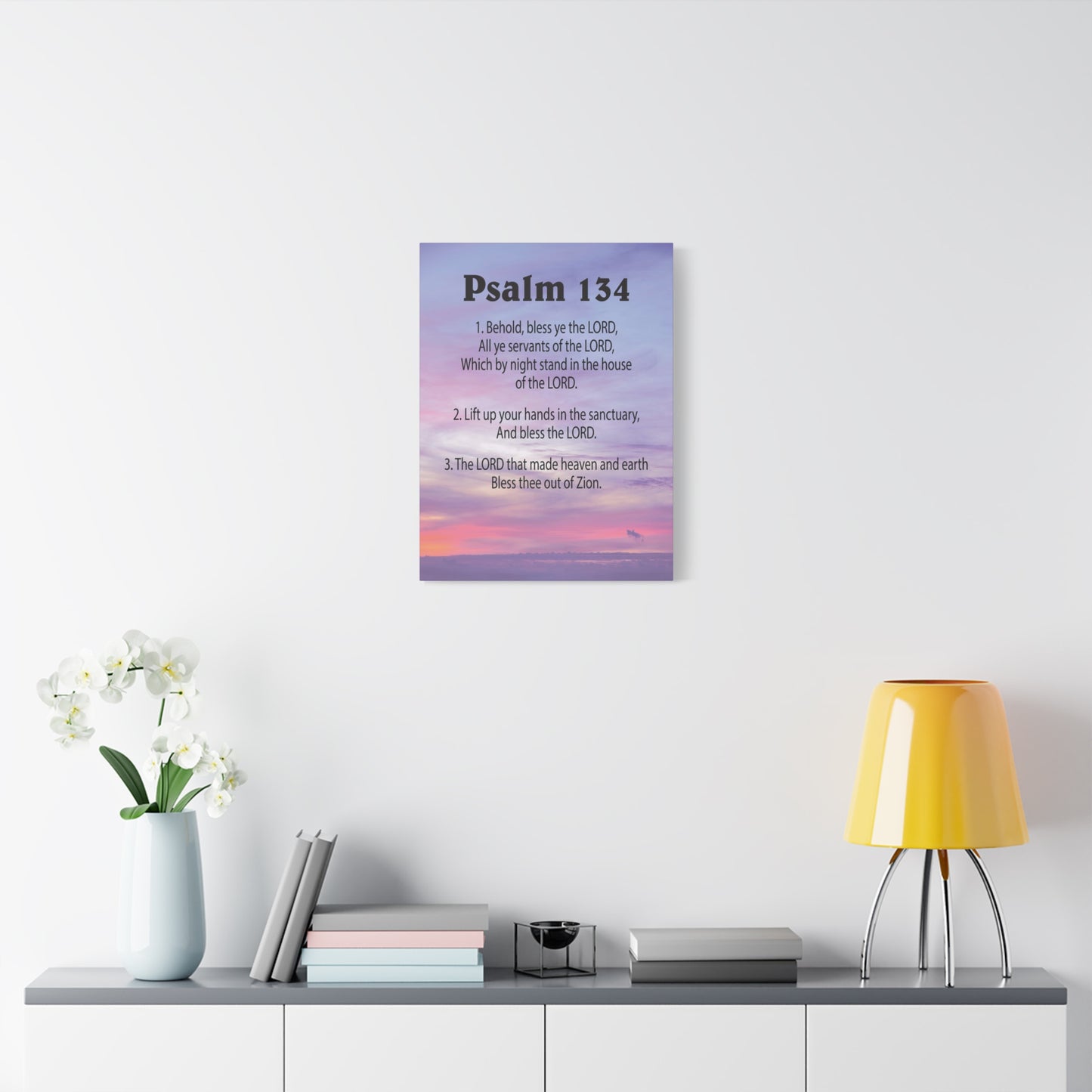 Scripture Walls House of The Lord Psalm 134:3 Bible Verse Canvas Christian Wall Art Ready to Hang