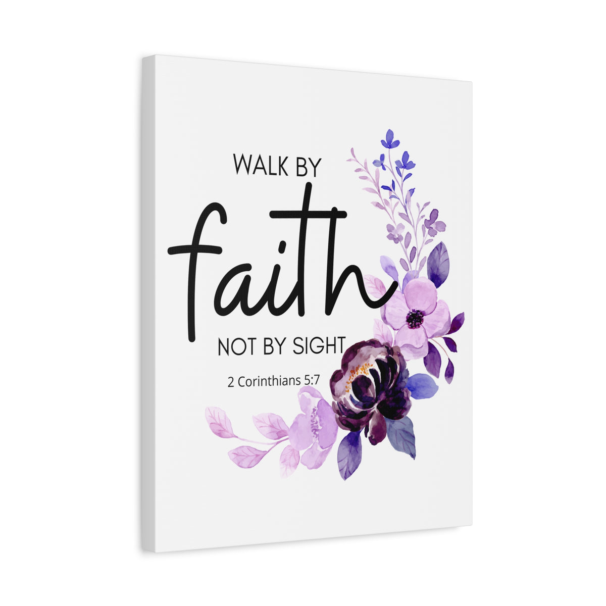 Scripture Walls Walk by Faith 2 Corinthians 5:7 Bible Verse Canvas Christian Wall Art Ready to Hang Unframed