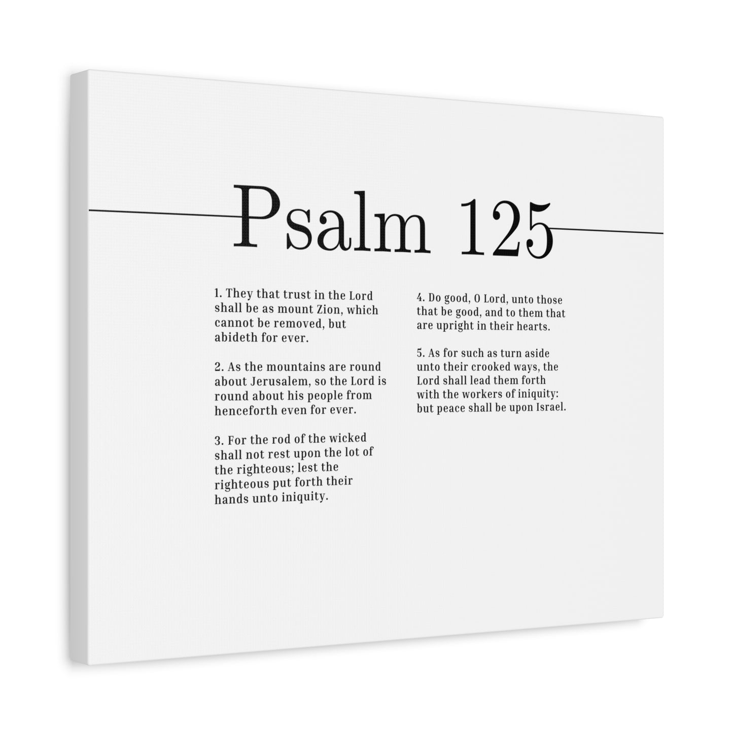 Scripture Canvas Do Good, O Lord Psalm 125 Christian Wall Art Bible Verse Print Ready to Hang