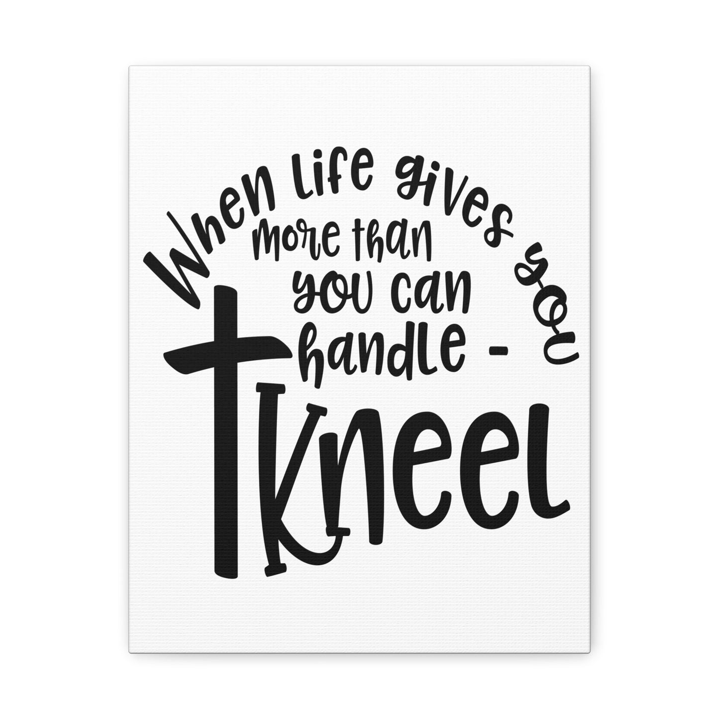 When Life Gives Matthew 11:28 Christian Wall Art Print Ready to Hang