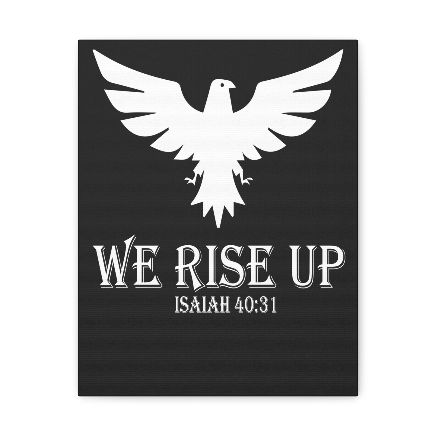 We Rise Up Isaiah 40:31 Bible Verse Canvas Christian Wall Art Ready To Hang