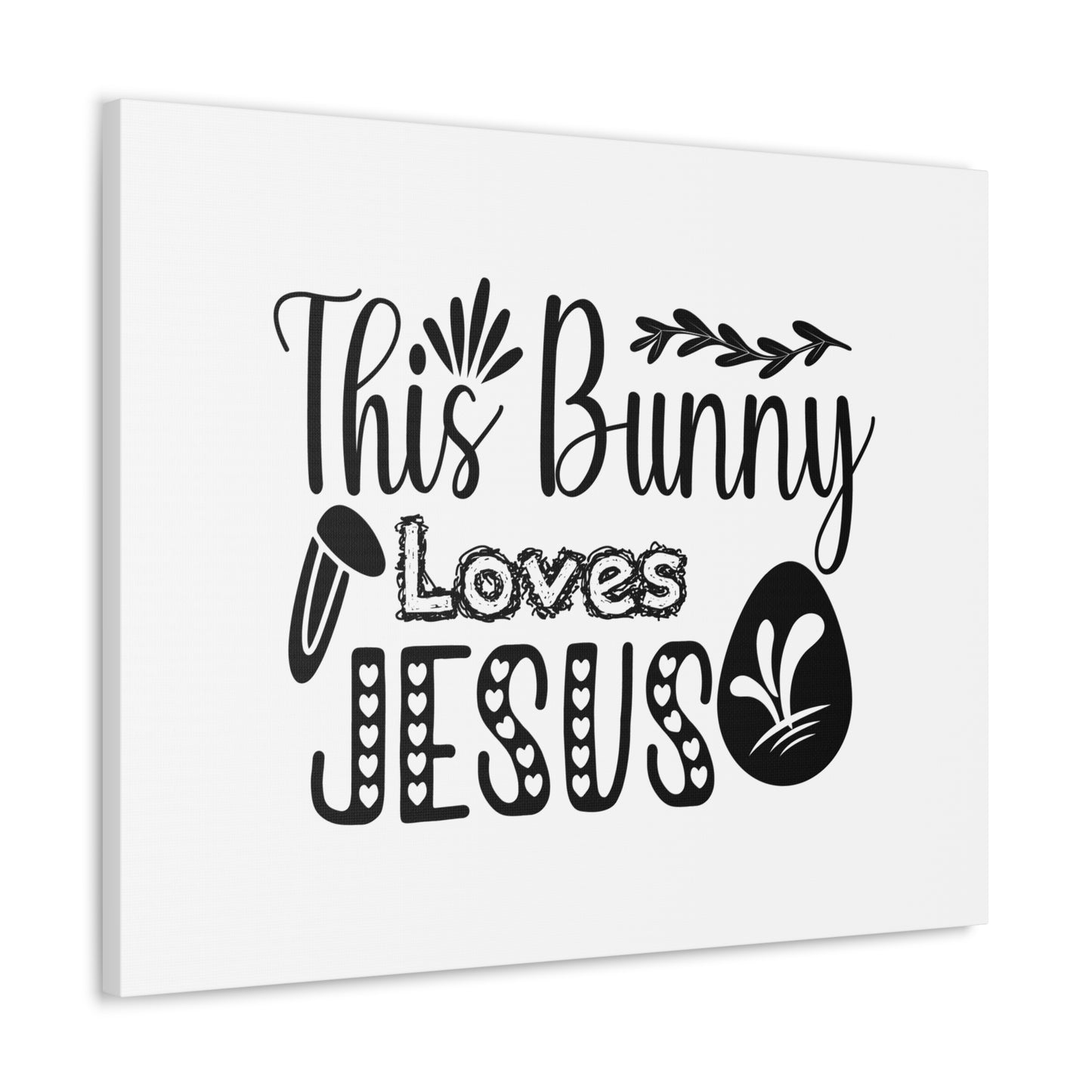 This Bunny Love Jesus John 14:15 Christian Wall Art Bible Verse Print Ready to Hang