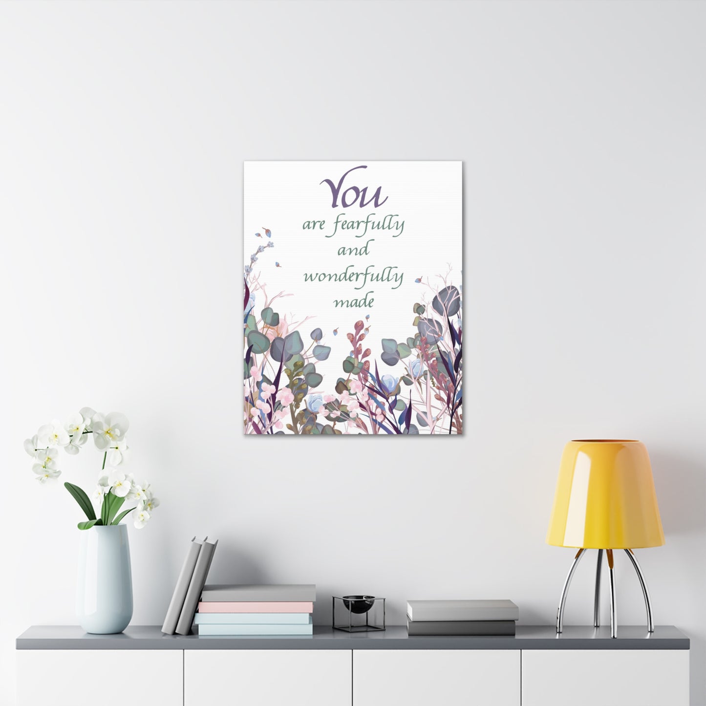 Wonderfully Made Psalm 139:14 Christian Wall Art Bible Verse Print Ready to Hang