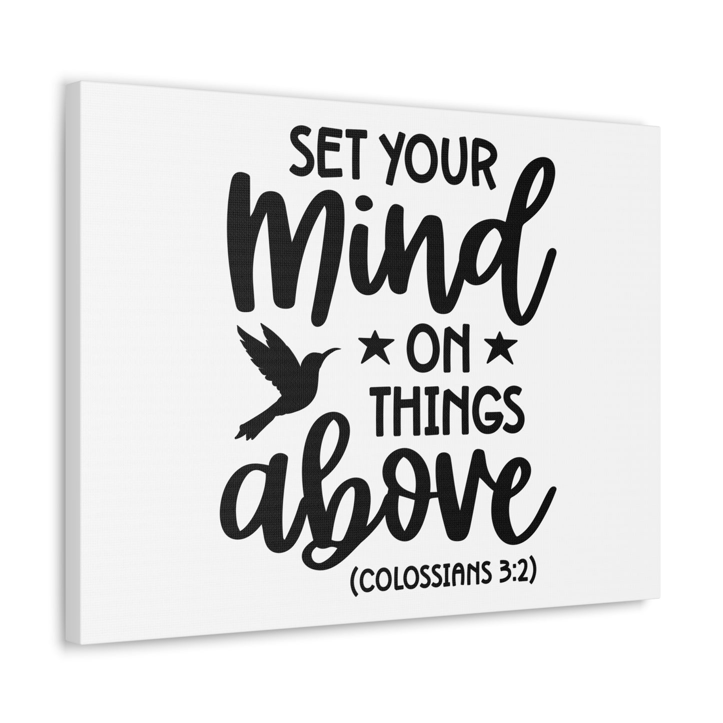 Things Above Colossians 3:2 Bird Bible Verse Canvas Christian Wall Art Ready to Hang
