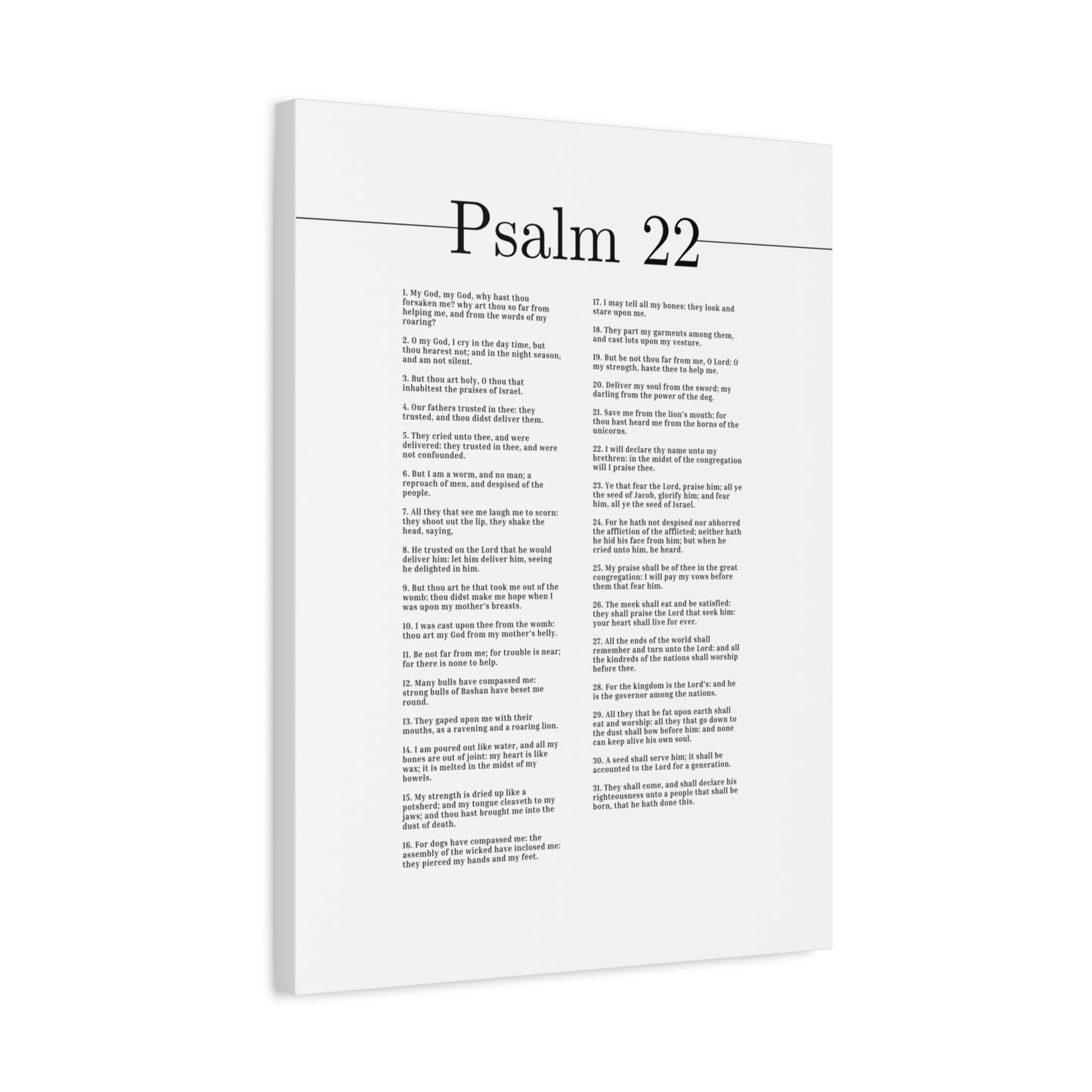 Scripture Canvas Glorify Him Psalm 22 Christian Wall Art Bible Verse Print Ready to Hang