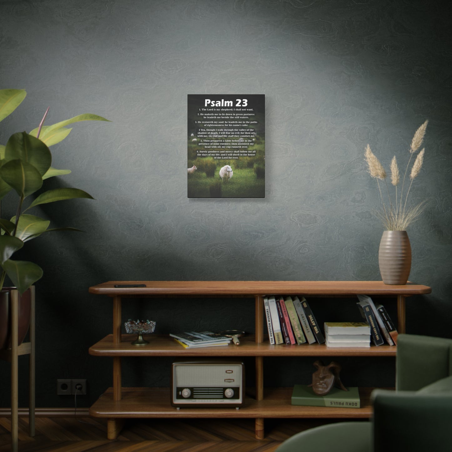 Scripture Walls The Lord is My Shepherd Psalm 23:3 Christian Wall Art Bible Verse Print Ready to Hang