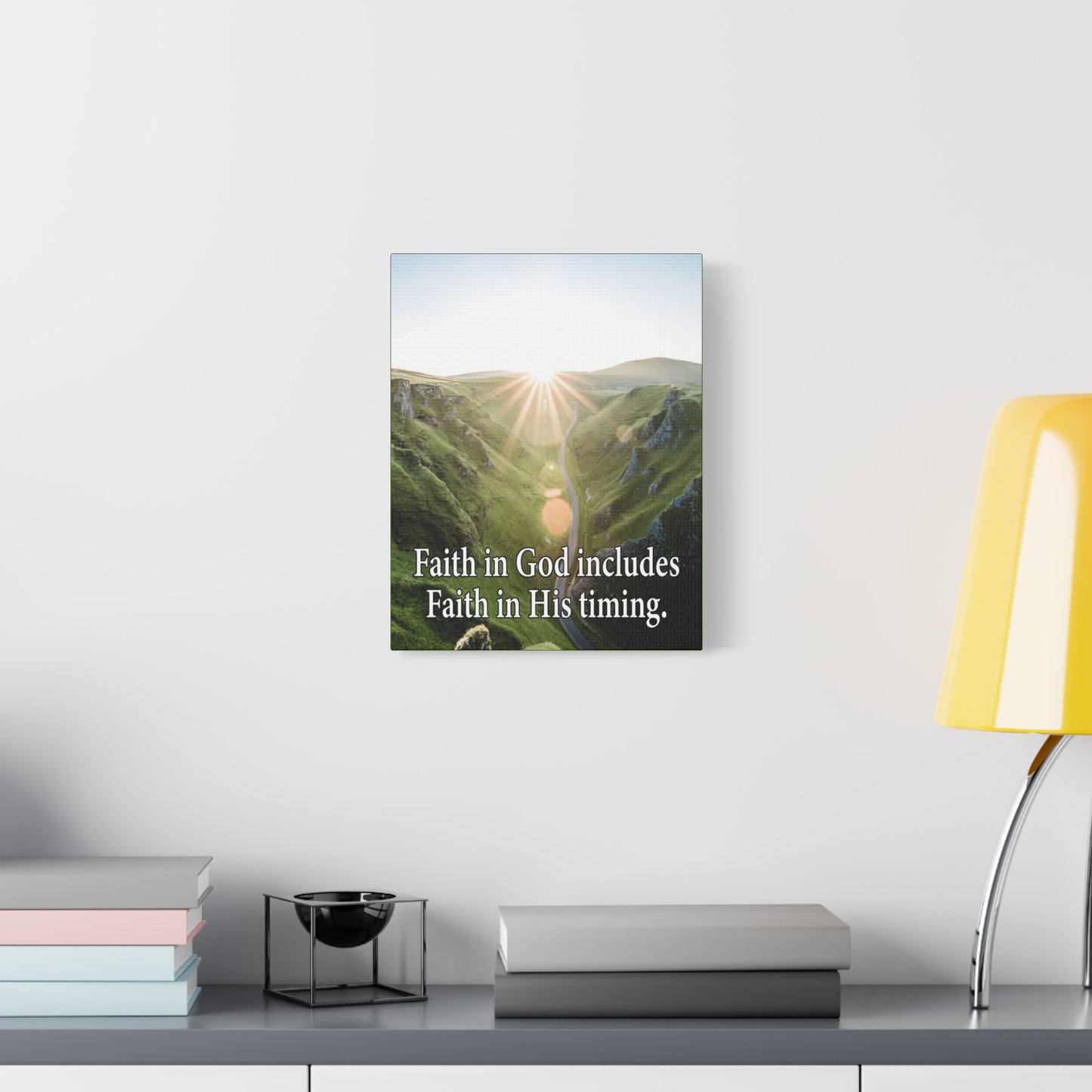 Scripture Walls Faith in God's Timing Psalm 27:14 Christian Wall Decor Scripture Art Ready to Hang