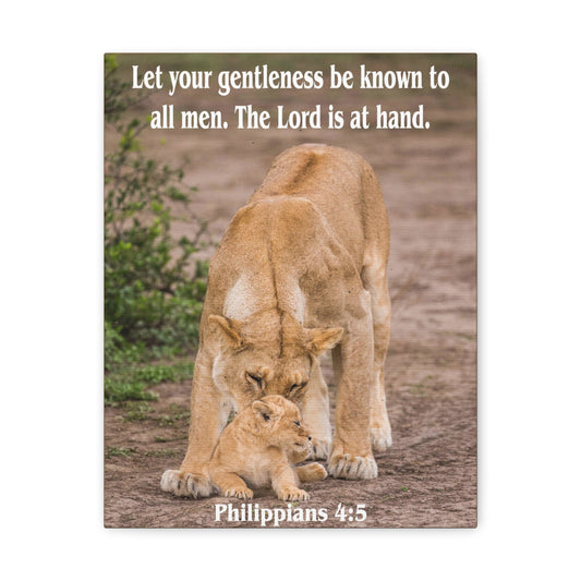 The Lord is at Hand Philippians 4:5 Christian Wall Art Bible Verse Print Ready to Hang