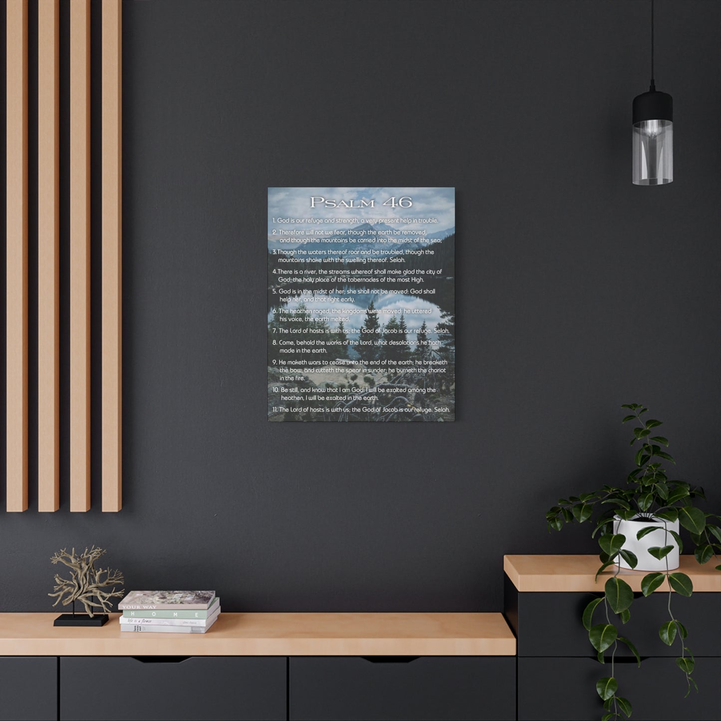 Scripture Walls Lord Reign In Me Psalm 46:11 Colored Christian Wall Art Print Ready to Hang