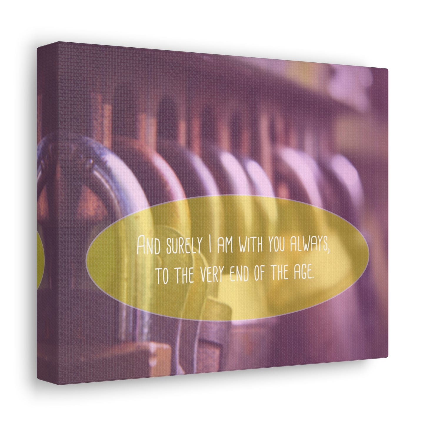 With You Always Matthew 13:49-50 ESV Christian Wall Art Bible Verse Print Ready to Hang