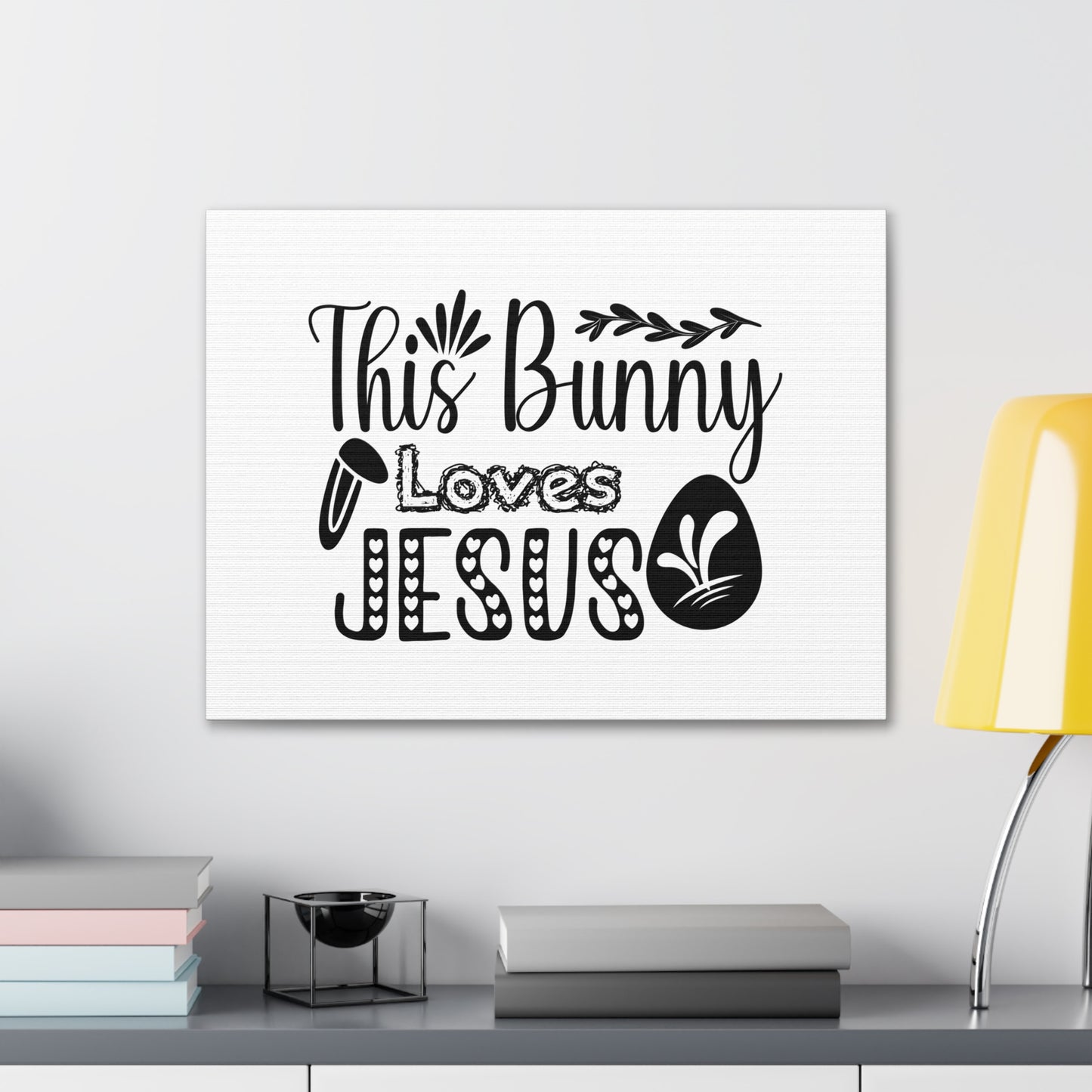 This Bunny Love Jesus John 14:15 Christian Wall Art Bible Verse Print Ready to Hang