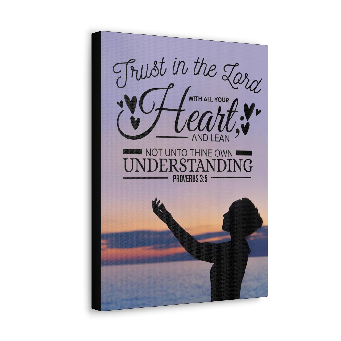 Trust in The Lord Proverbs 3:5 Christian Wall Art Bible Verse Print Ready to Hang