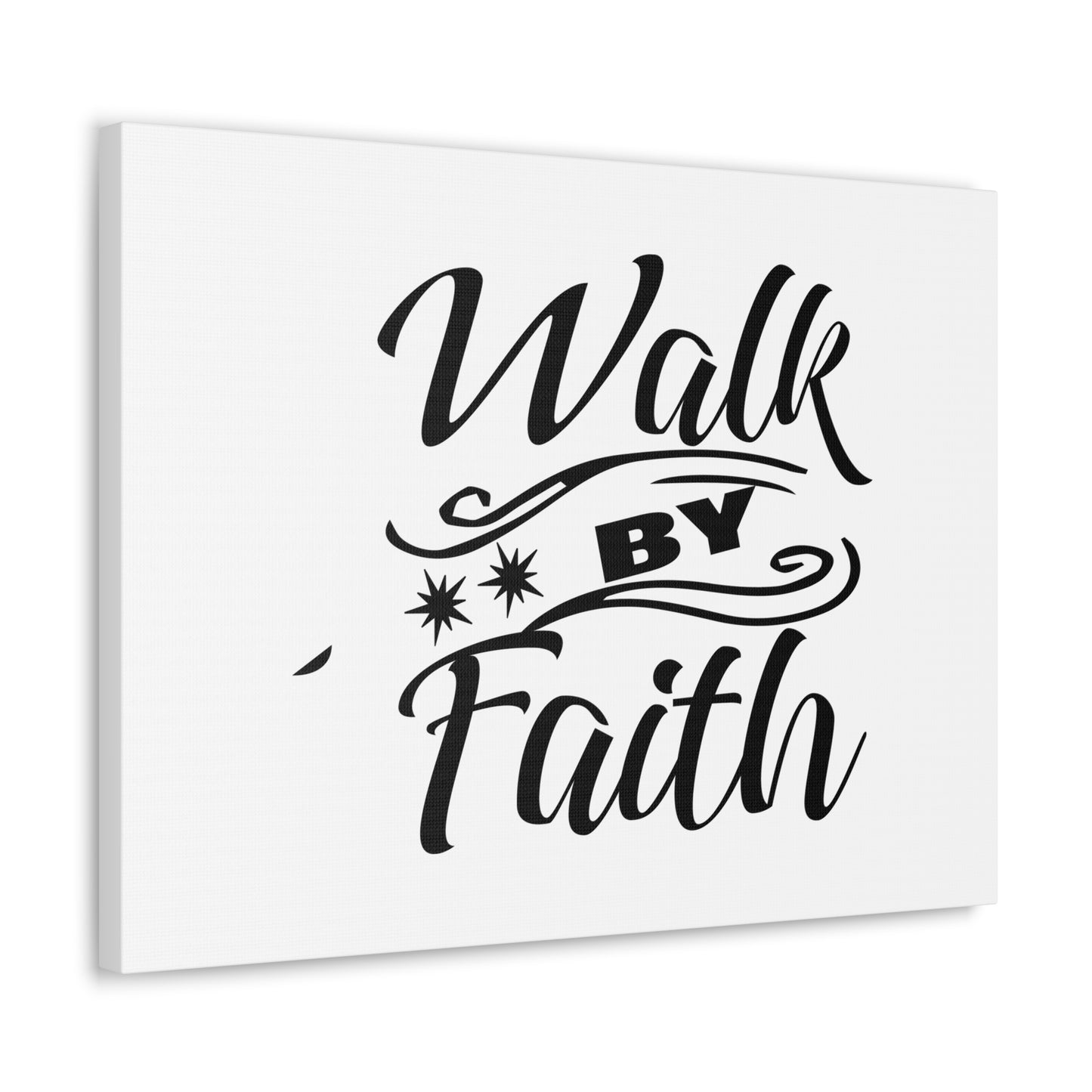Walk By Faith 2 Corinthians 5:7 Two Star Christian Wall Art Bible Verse Print Ready to Hang