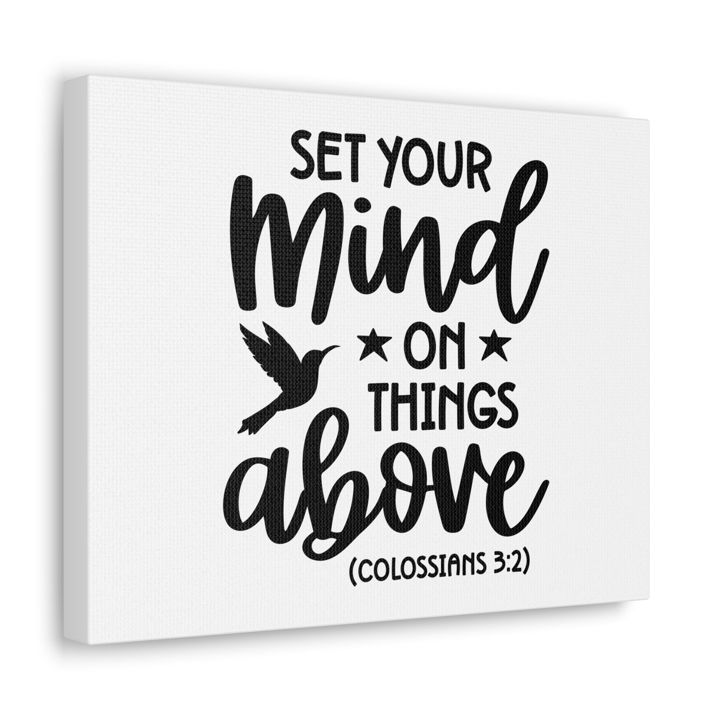 Things Above Colossians 3:2 Bird Bible Verse Canvas Christian Wall Art Ready to Hang