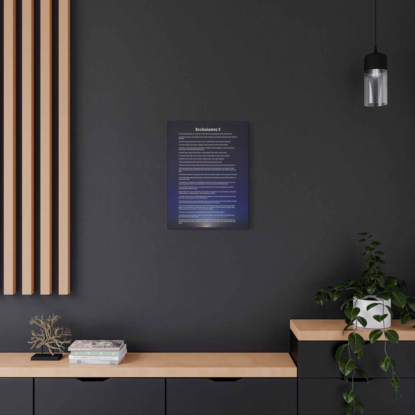 Scripture Walls God's Time Ecclesiastes 3 Bible Verse Canvas Christian Wall Art Ready to Hang