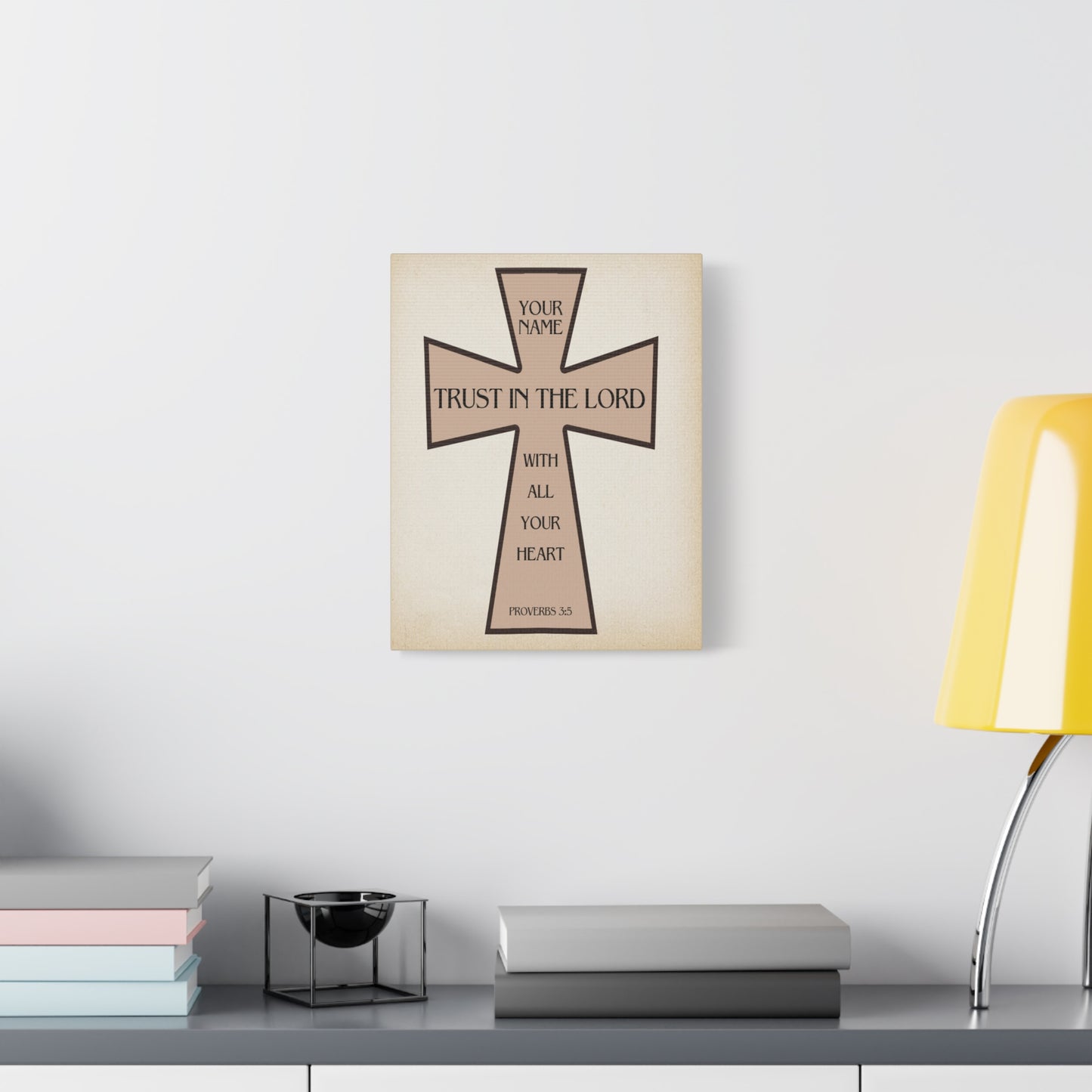 Proverbs 3:5 Trust in The Lord Cross Canvas Gallery Wraps