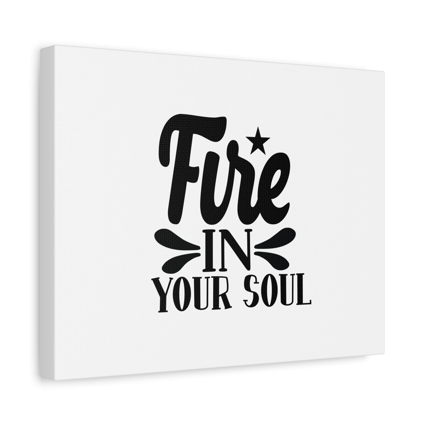 Scripture Canvas Fire In Your Soul Psalm 39:3 Christian Wall Art Bible Verse Print Ready to Hang