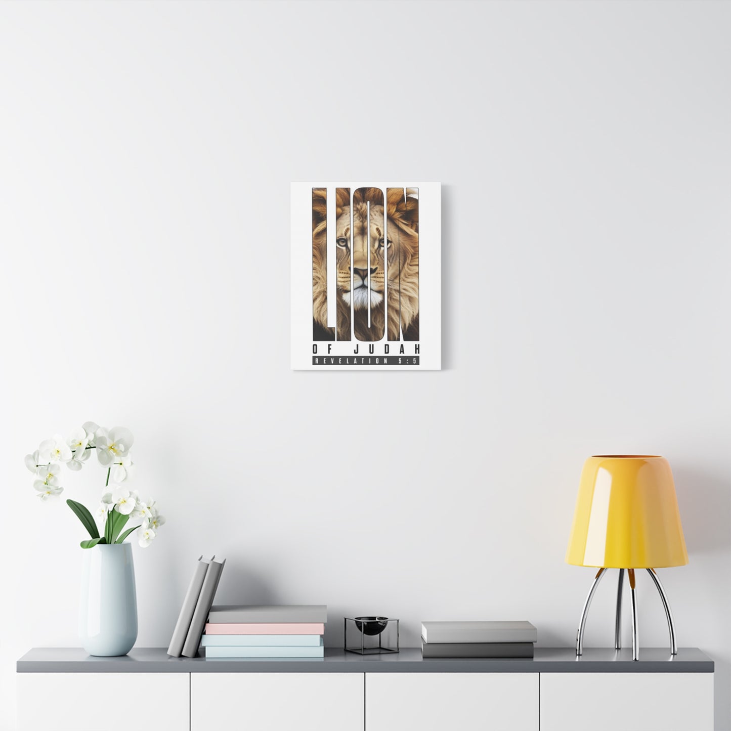 Scripture Walls Revelation 5:5 Lion of Judah Bible Verse Canvas Christian Wall Art Ready to Hang Unframed