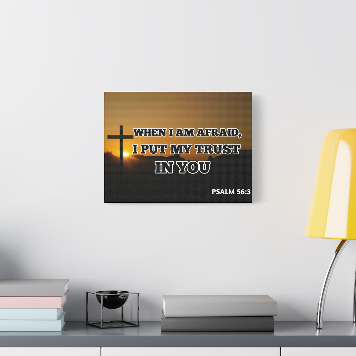 Scripture Walls My Trust In You Psalm 56:3 Bible Verse Canvas Christian Wall Art Ready to Hang