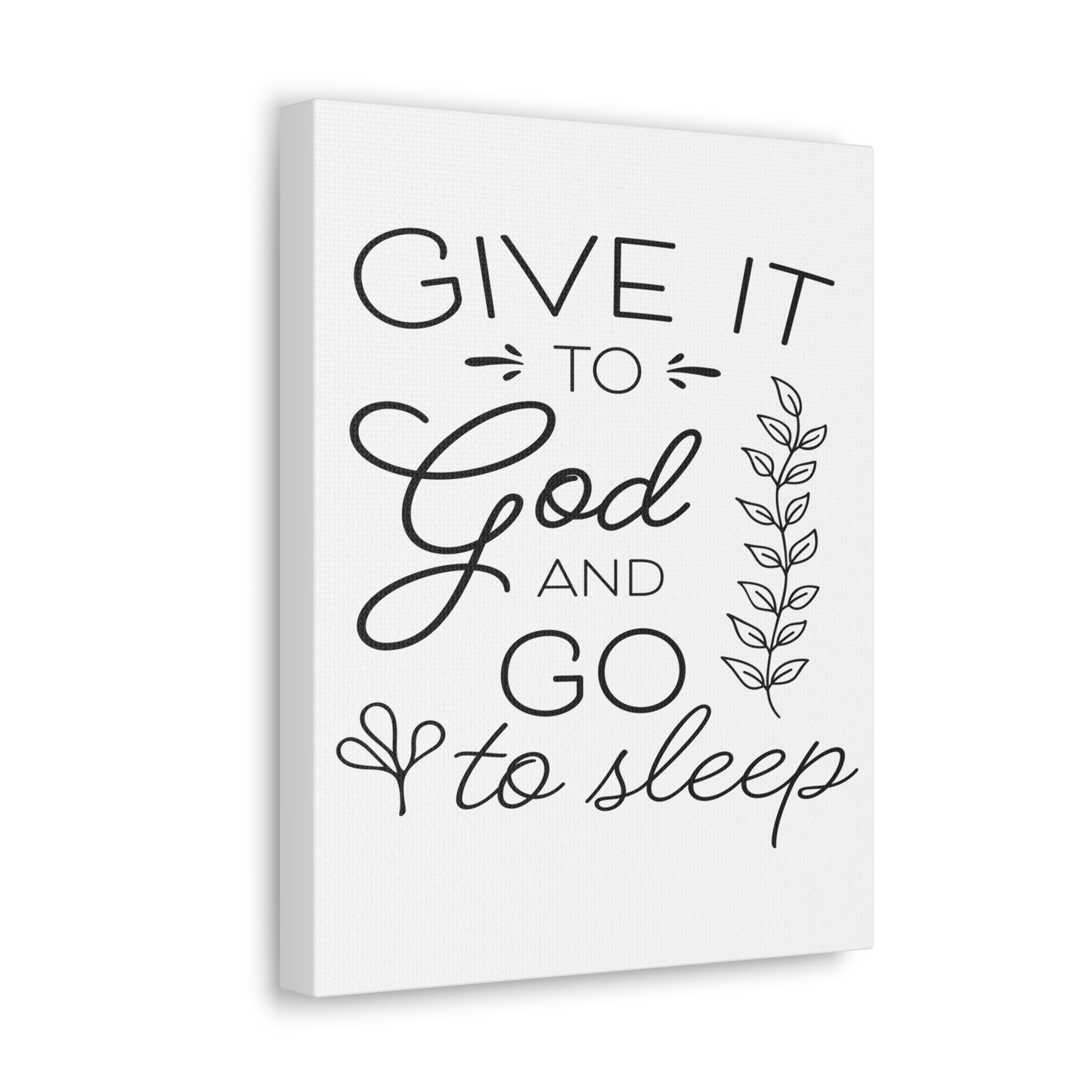 To God And Psalm 4:8 Christian Wall Art Print Ready to Hang