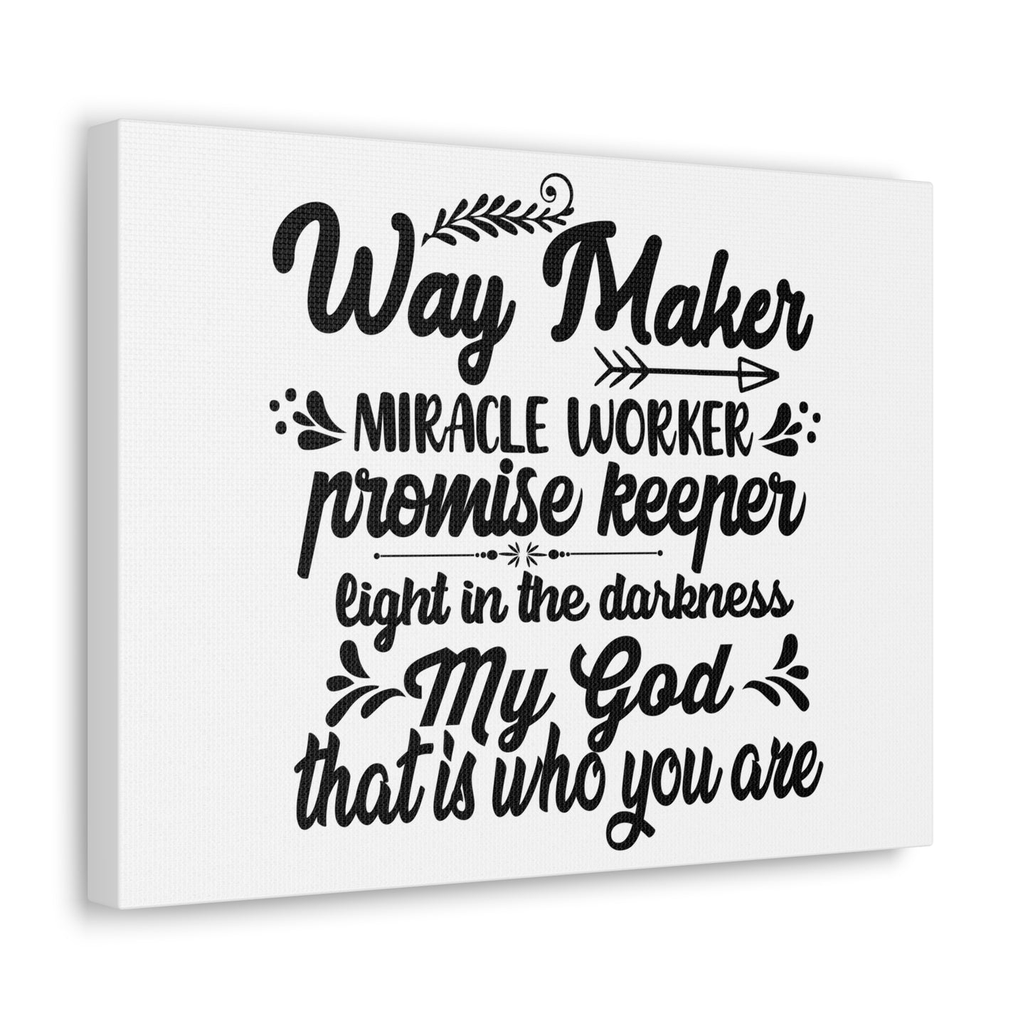 Way Maker, Miracle Worker, Promise Keeper John 16:33 Christian Wall Art Bible Verse Print Ready to Hang