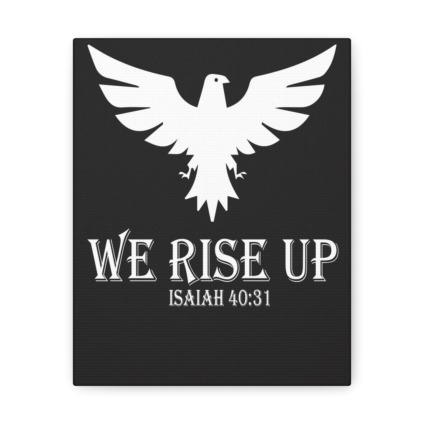 We Rise Up Isaiah 40:31 Bible Verse Canvas Christian Wall Art Ready To Hang