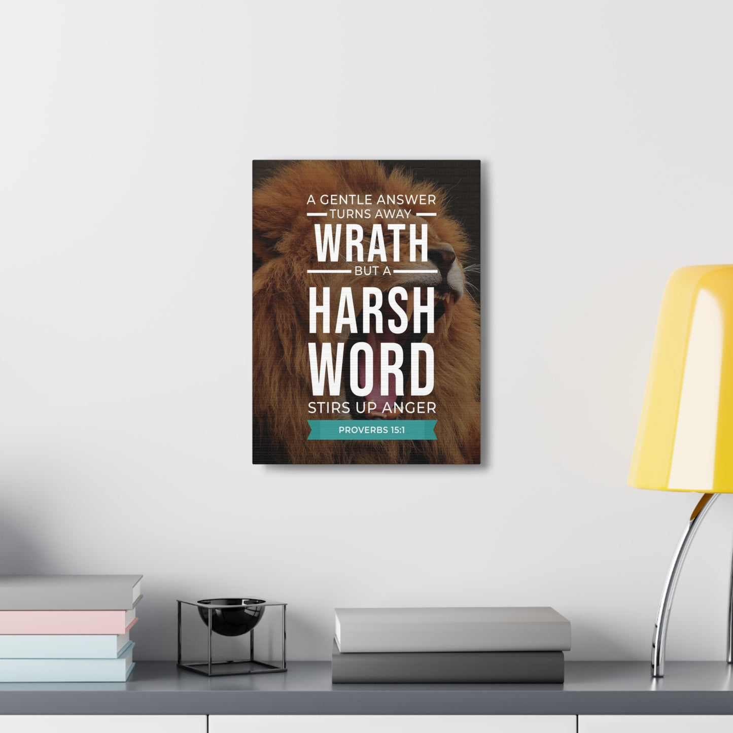 The Tongue of The Wise Proverbs 15:1Ã¢ÂÂ­ Christian Wall Art Bible Verse Print Ready to Hang