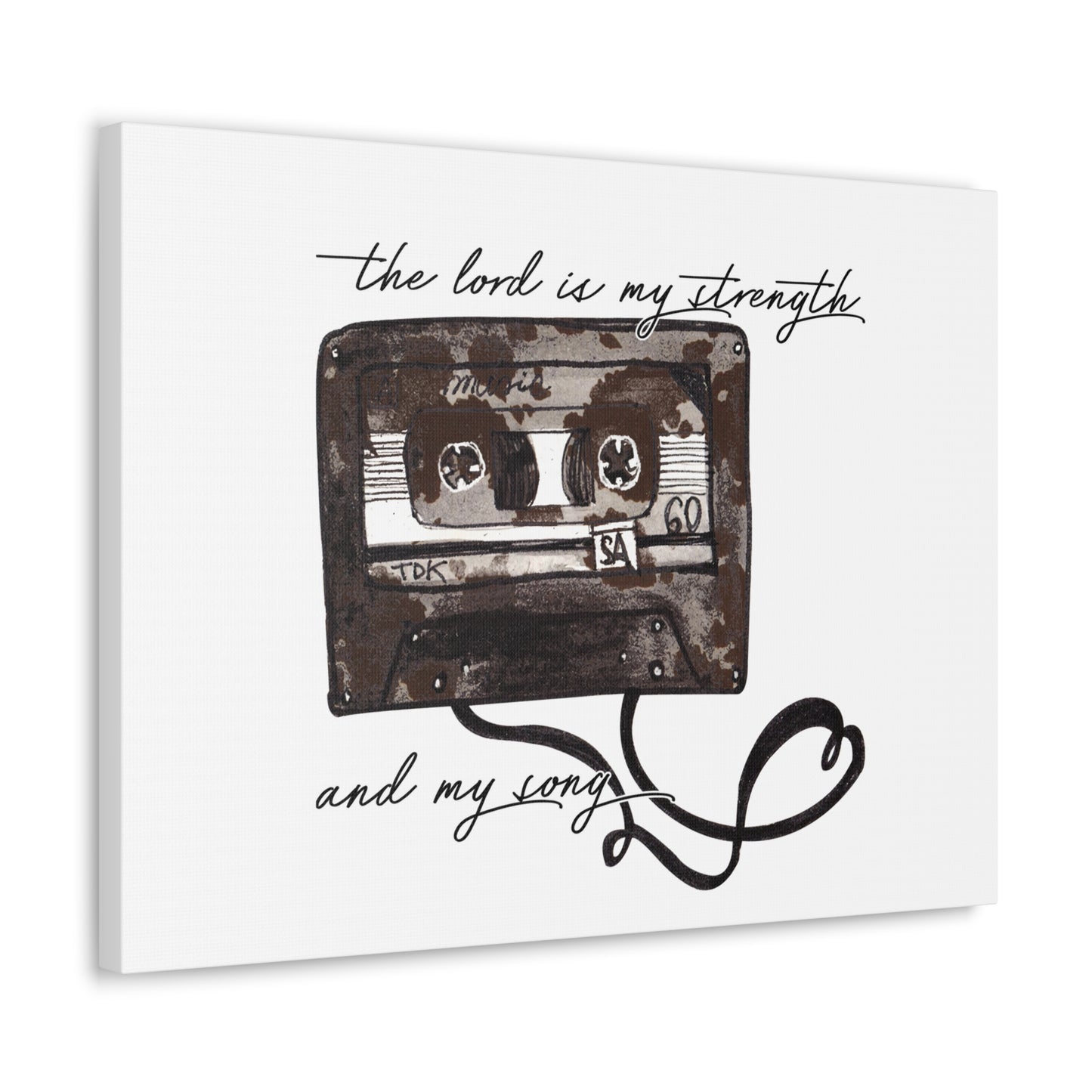 The Lord Is My Strength And My Song Exodus 15:2 Christian Wall Art Bible Verse Print Ready to Hang