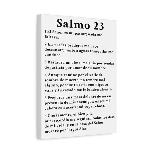 Scripture Walls Salmo 23 Chapter White Christian Wall Art Print Ready to Hang Unframed