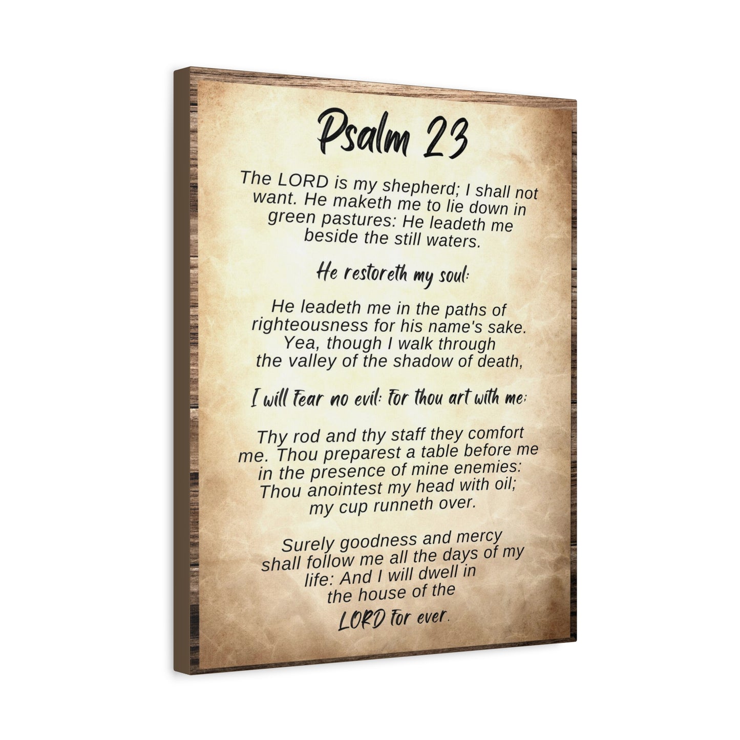 Scripture Walls The Lord Is My Shepherd Psalm 23 Bible Verse Canvas Christian Wall Art Ready to Hang
