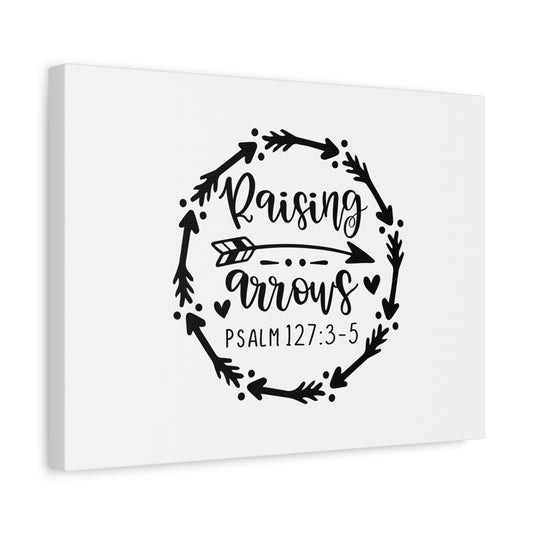 Scripture Canvas Raising Arrows Psalm 95:1 Christian Wall Art Bible Verse Print Ready to Hang