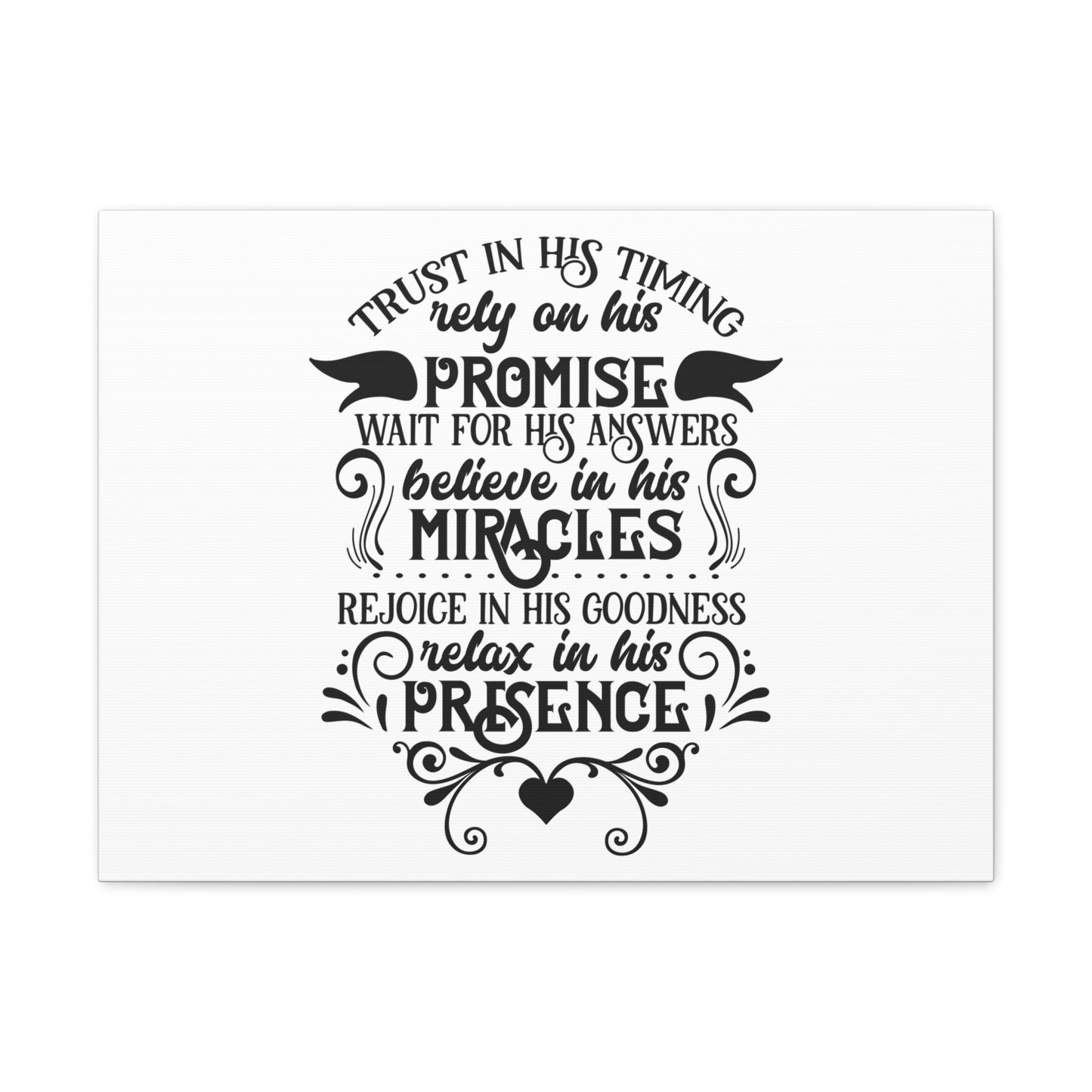 Trust In His Timing Psalm 31:15 Christian Wall Art Bible Verse Print Ready to Hang