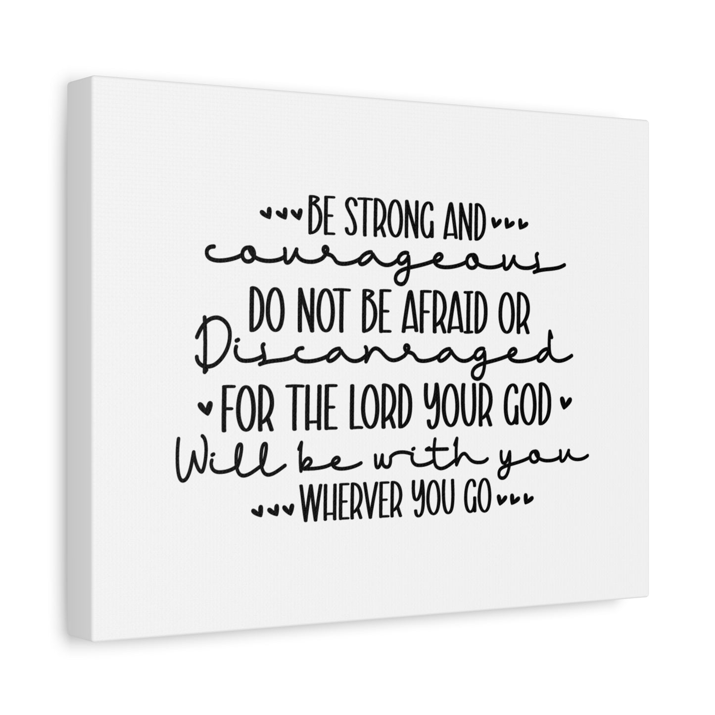 Scripture Canvas The Lord Your God Psalm 119:28 Christian Wall Art Bible Verse Print Ready to Hang