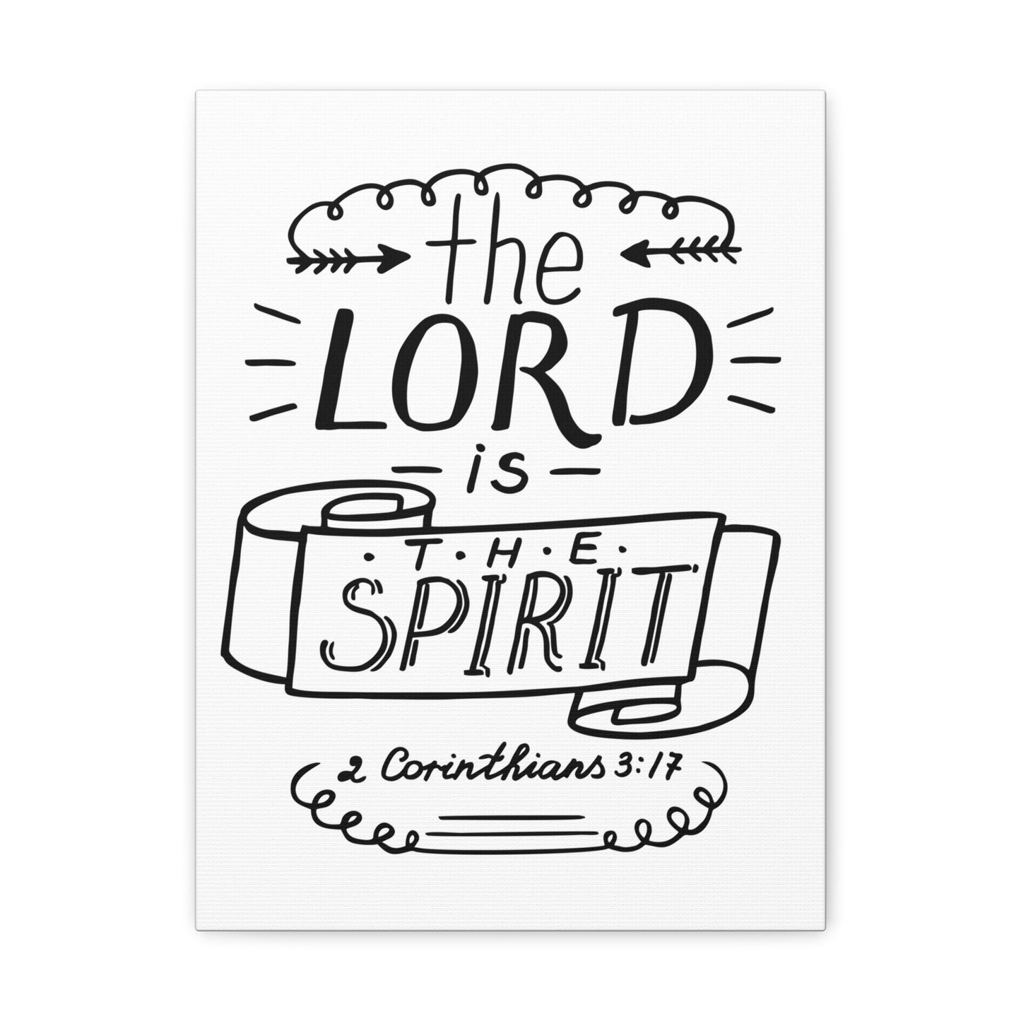 The Lord is The Spirit 2 Corinthians 3:17 Christian Wall Art Bible Verse Print Ready To Hang