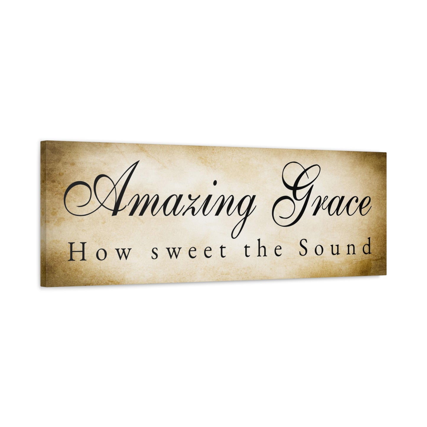 Scripture Walls Amazing Grace Gold Bible Verse Canvas Christian Wall Art Ready to Hang Unframed