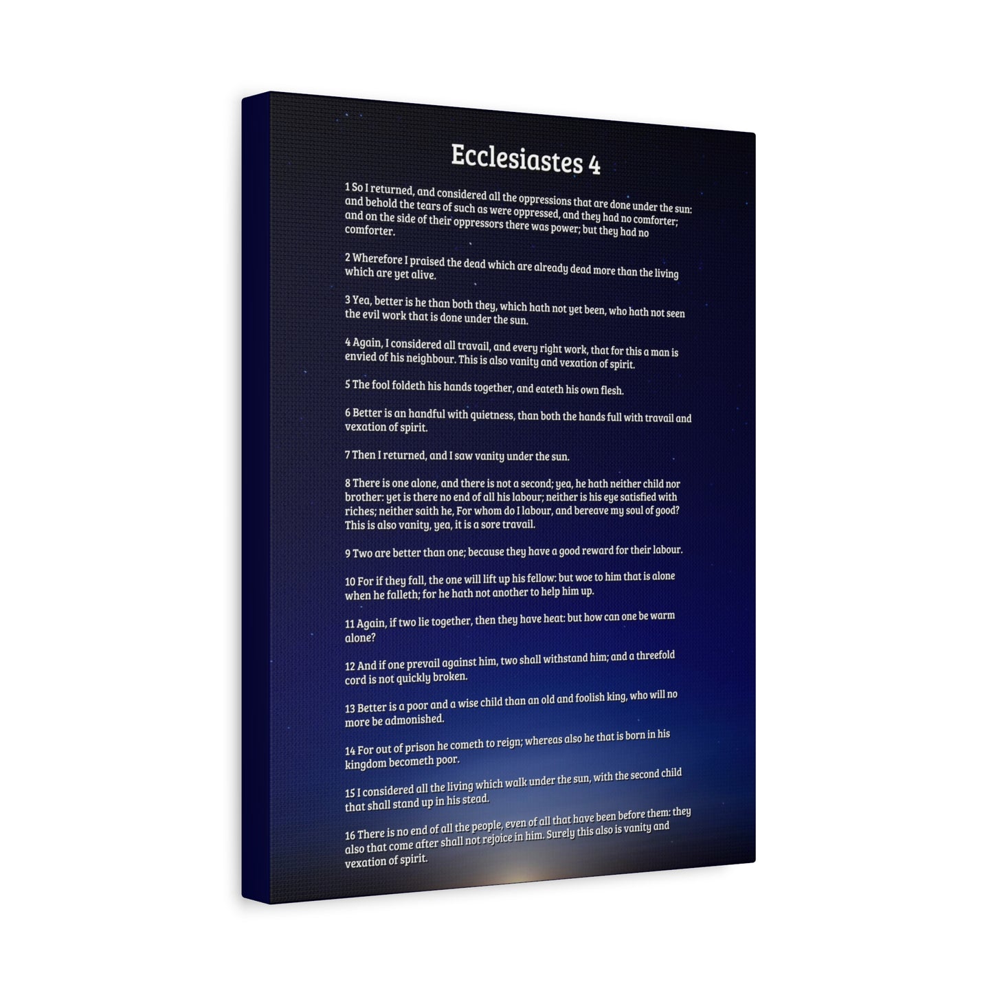 Scripture Walls Consider All Oppressions Ecclesiastes 4 Bible Verse Canvas Christian Wall Art Ready to Hang