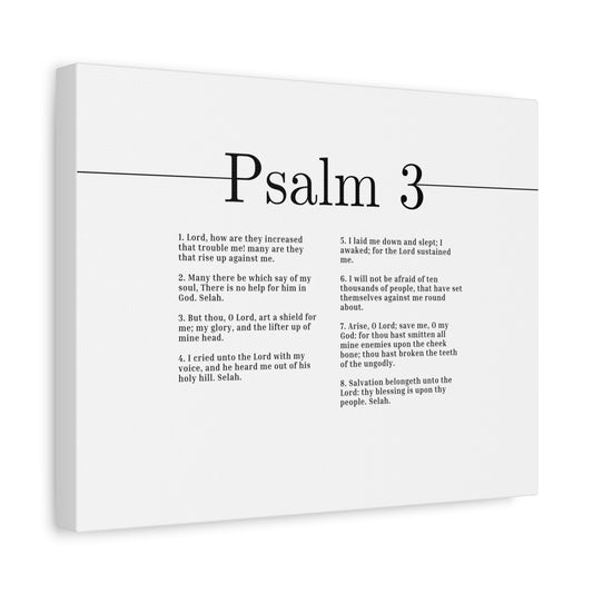 Scripture Canvas Arise, O Lord Psalm 3 Christian Wall Art Bible Verse Print Ready to Hang